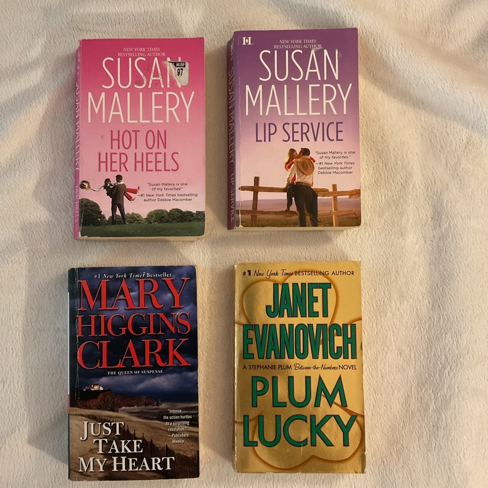Susan Mallery & More — Set of 4 Romance/Thriller Paperbacks